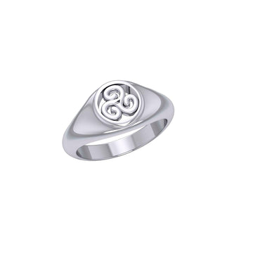 Celtic Triskele Sterling Silver Ring TRI1314 - Jewelry